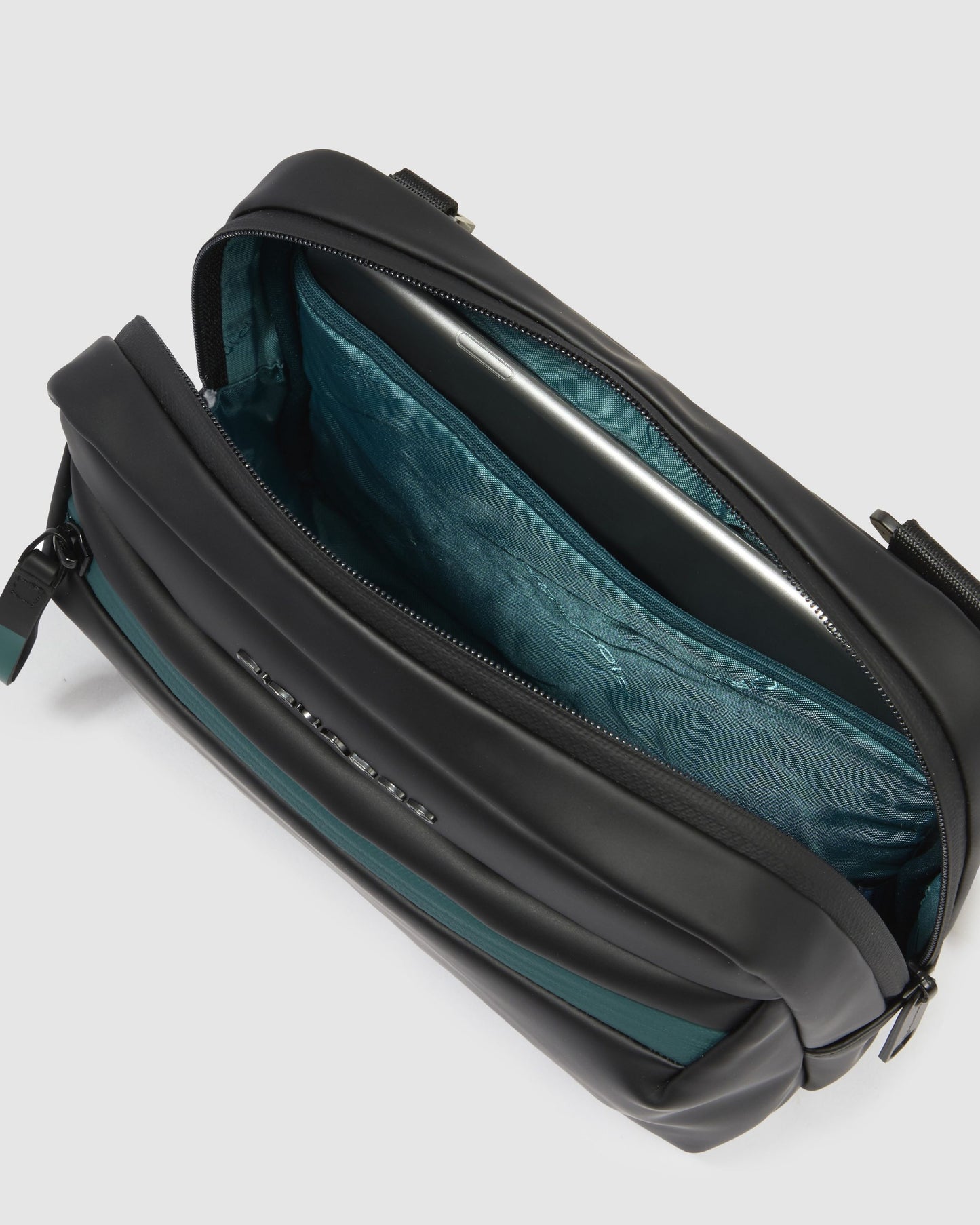 Piquadro iPad Mini Compatible Crossbody Bag Black