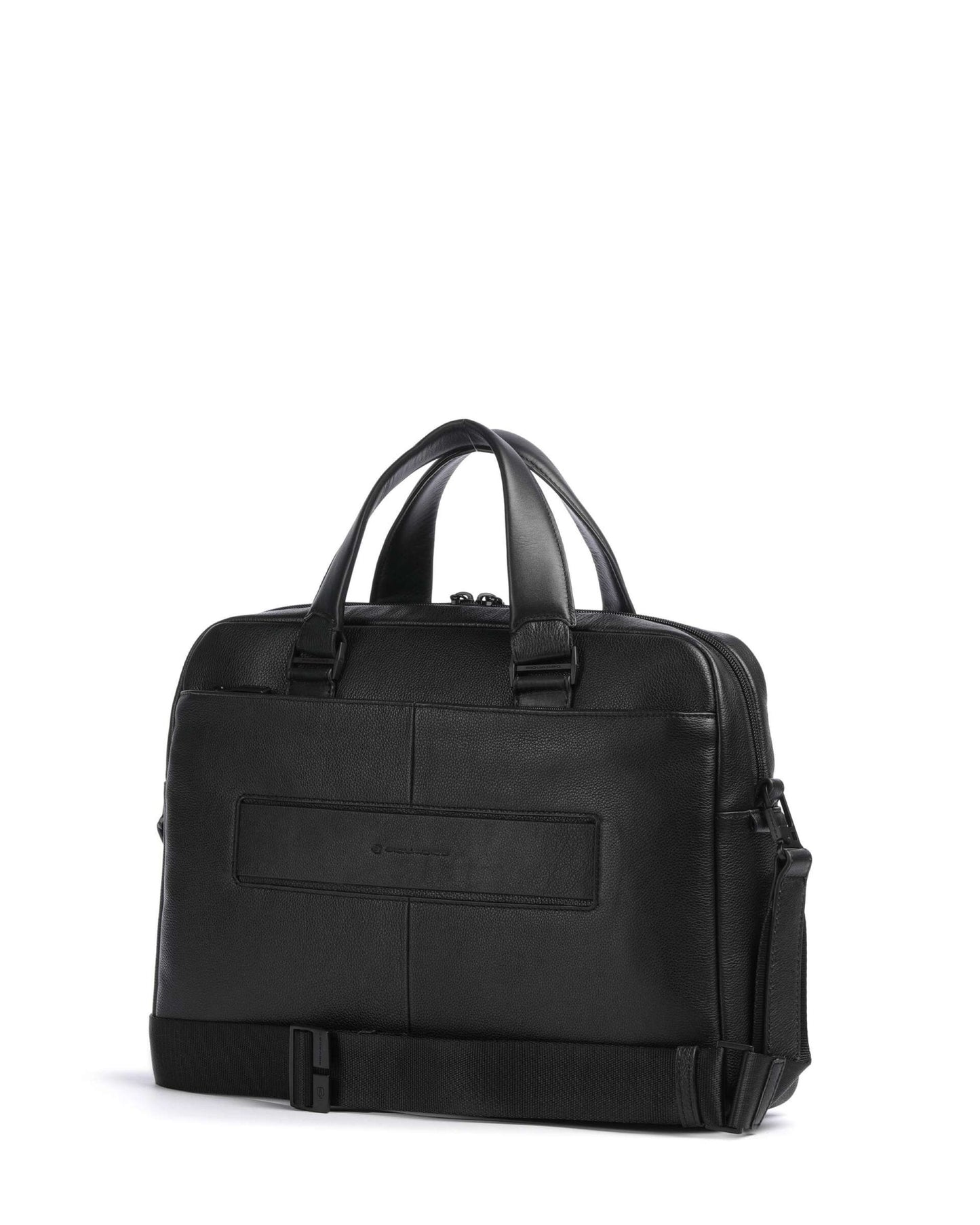 Piquadro S142 Ael Leather Laptop Bag Black