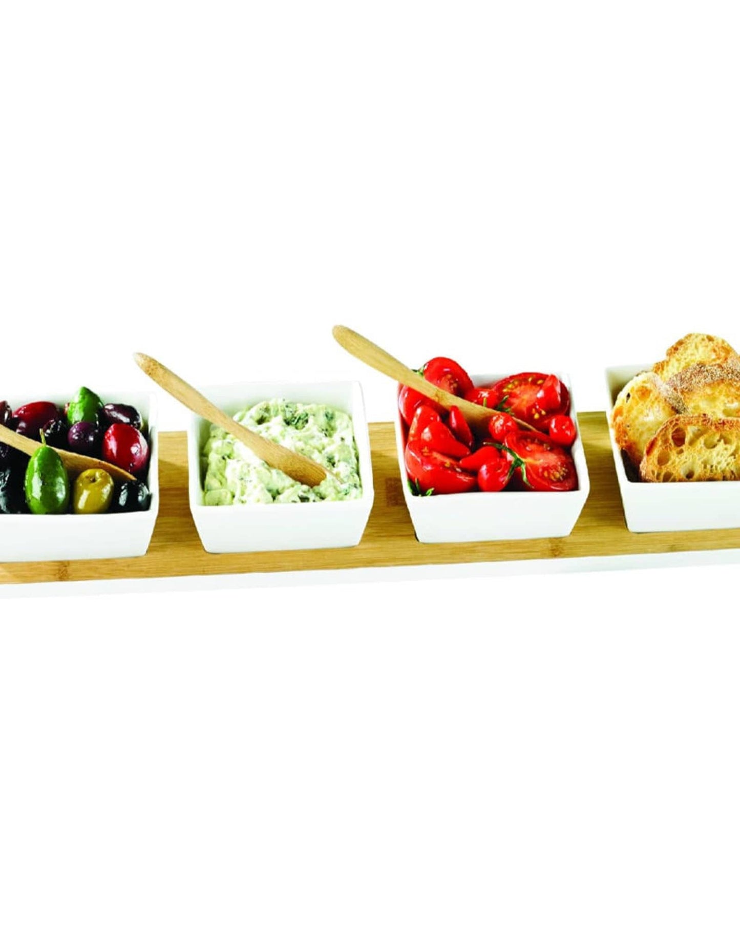 Cuisine Art Serving Set 4Pc Bamboo