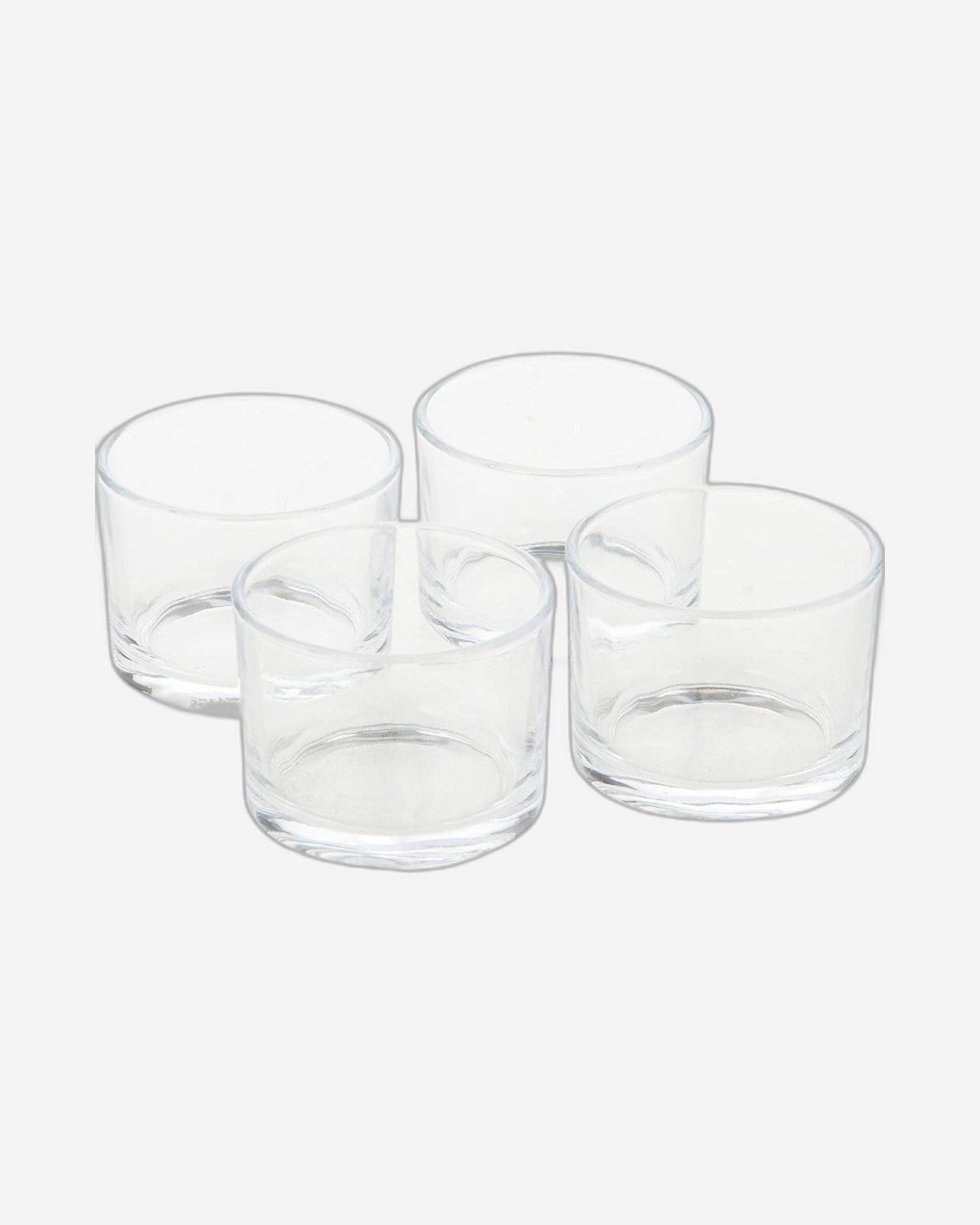 Cuisine Art Round Slate Serving Set with 4 Glass Bowls