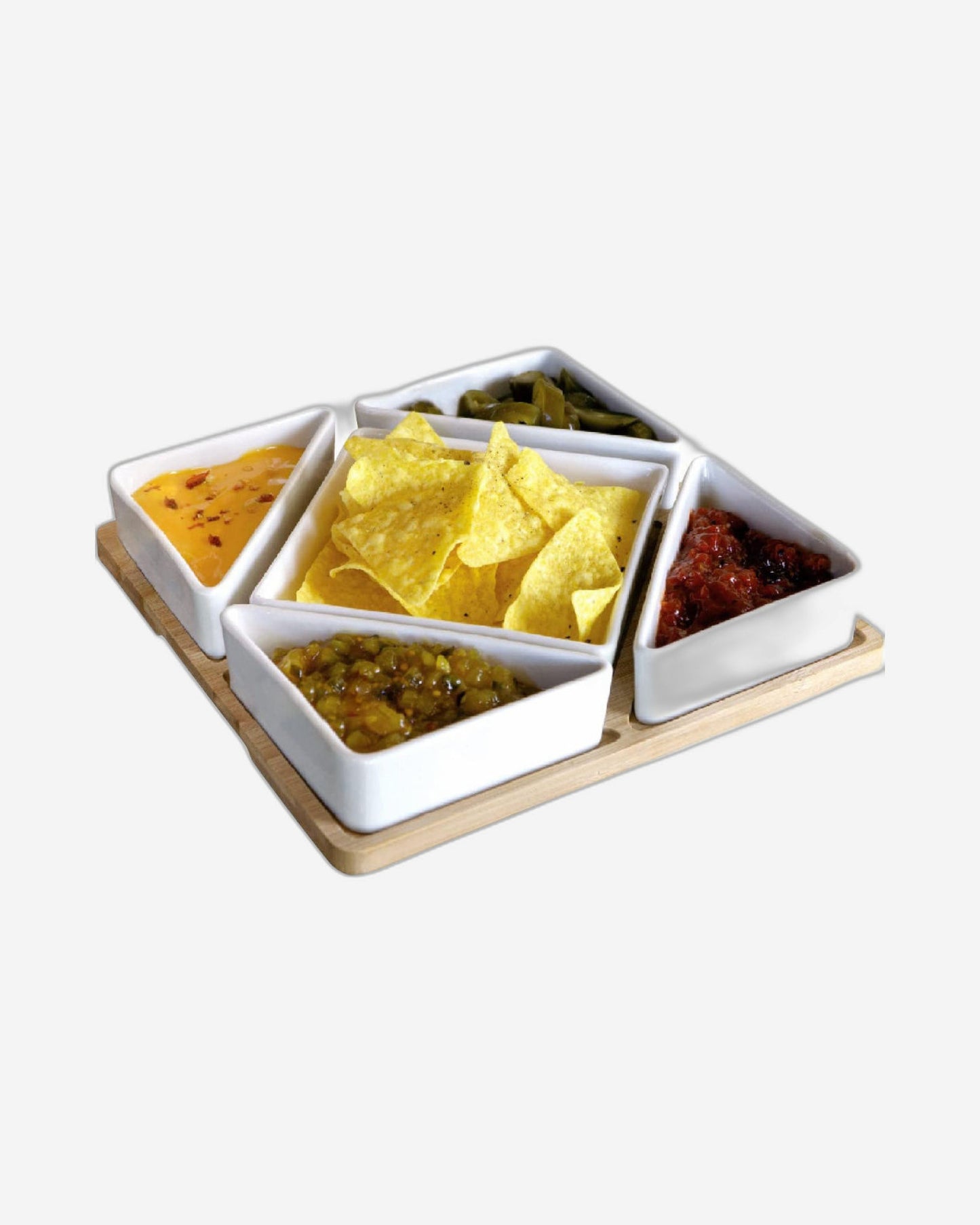 Cuisine Art Serving Set 5Pc Bamboo