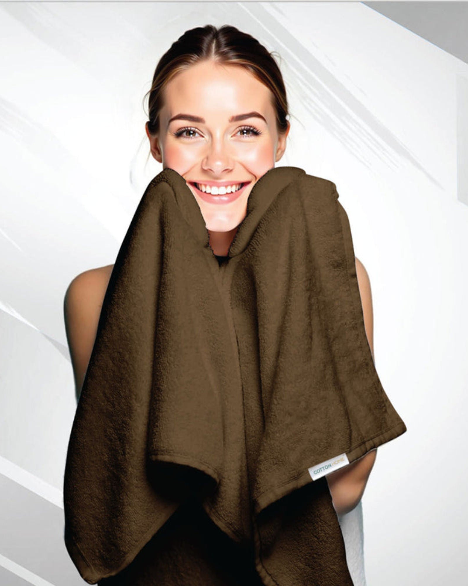 Cotton Home Premium Cotton Towel 70x140cm 2-Piece Bath Towel, 600 GSM Quick Dry and Durable