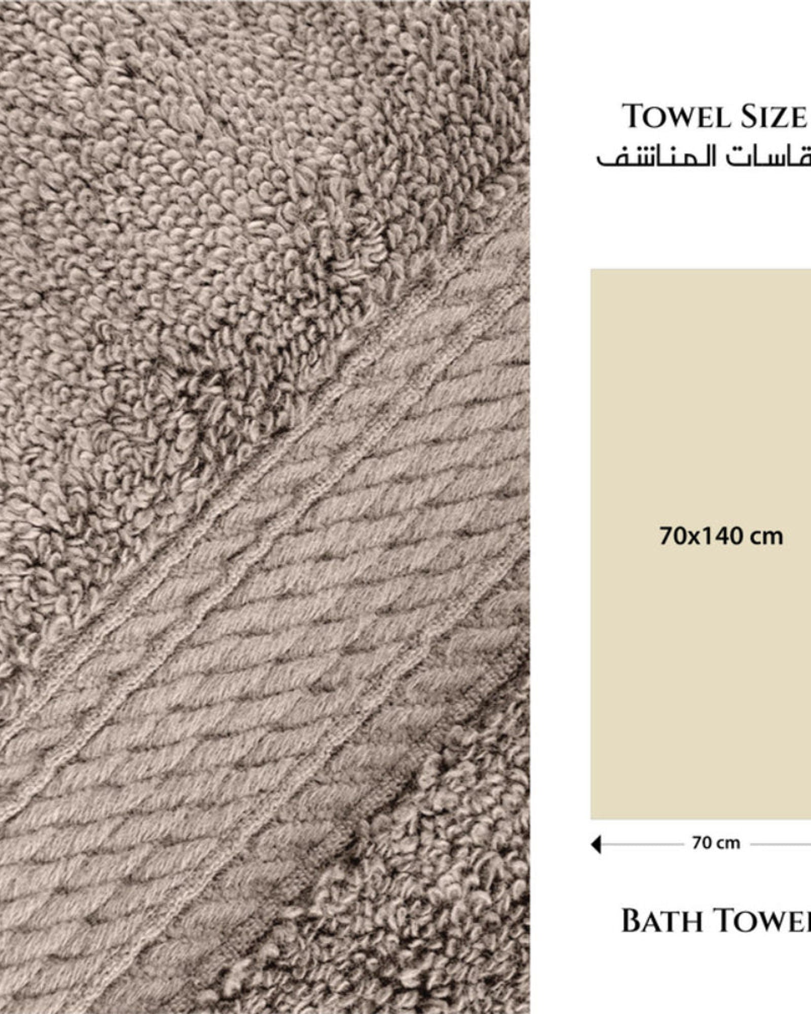 Cotton Home Premium Cotton Towel 70x140cm 2-Piece Bath Towel, 600 GSM Quick Dry and Durable