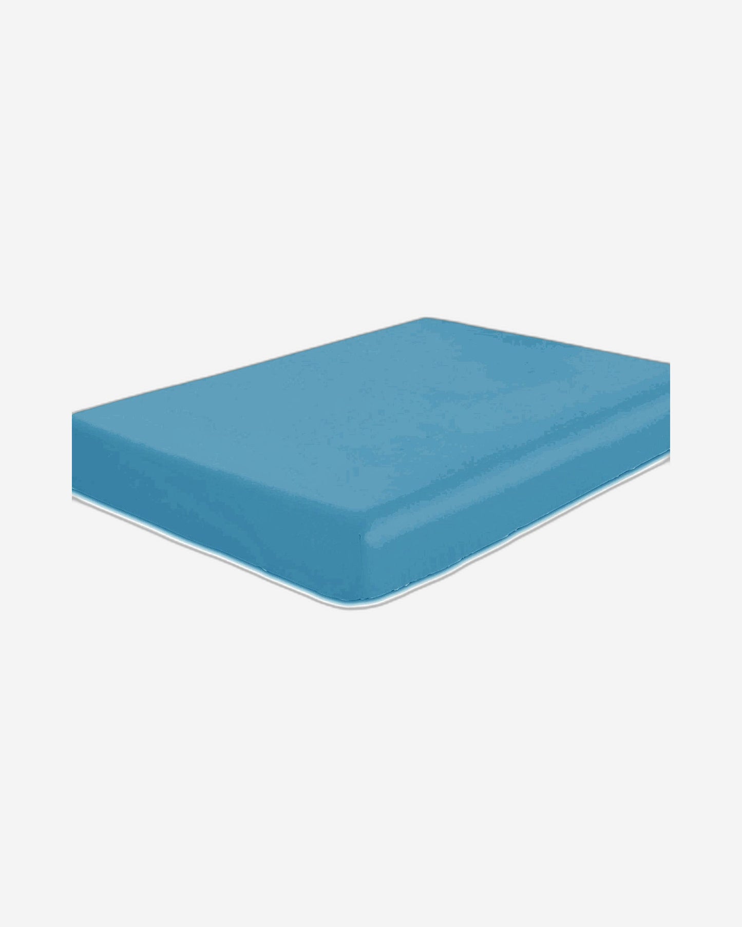 Cotton Home Fitted Sheet 1Pc Super Soft Blue