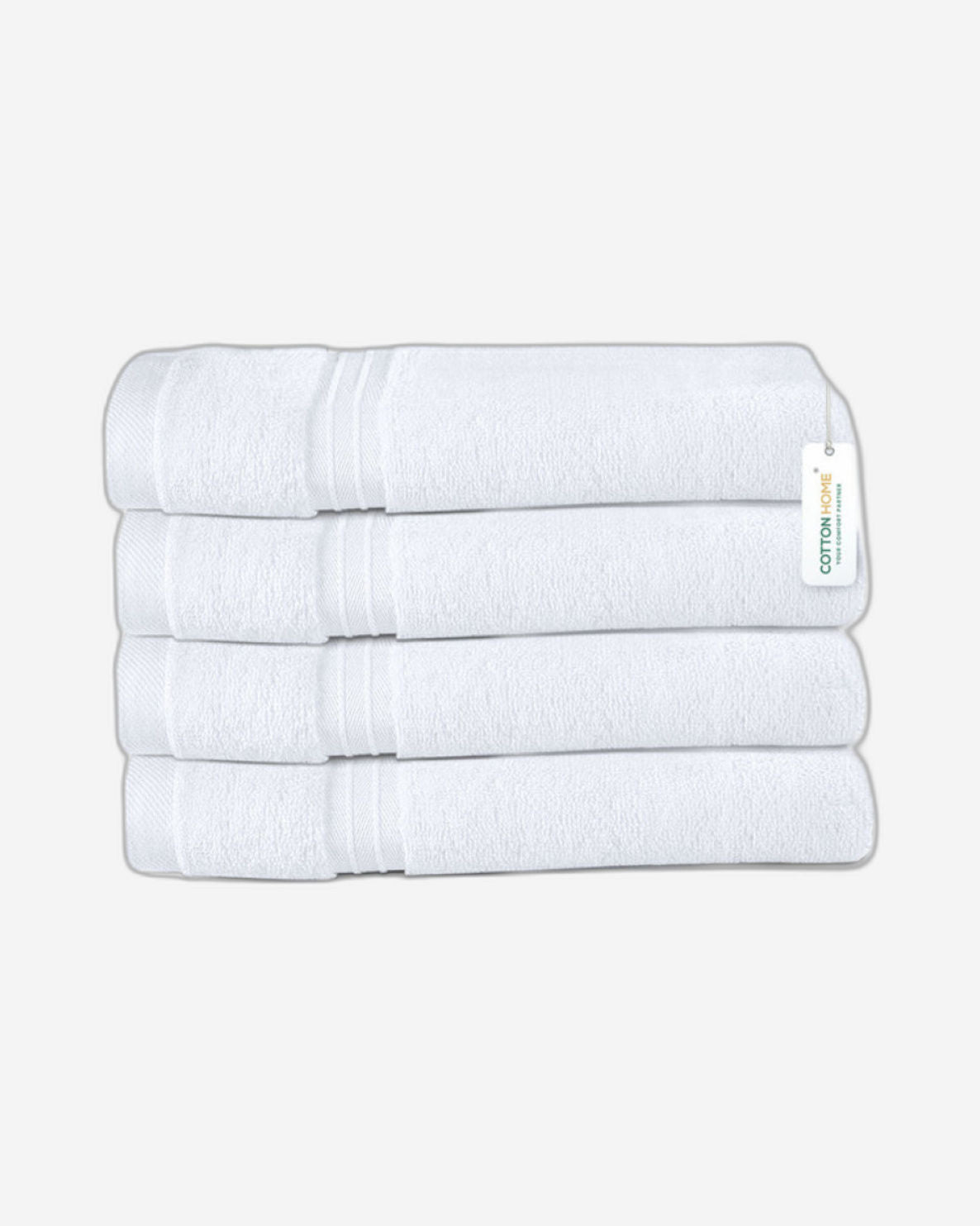 Cotton Home Premium Cotton Towel 40x70cm 4-Piece Hand Towel, 600 GSM Quick Dry and Durable