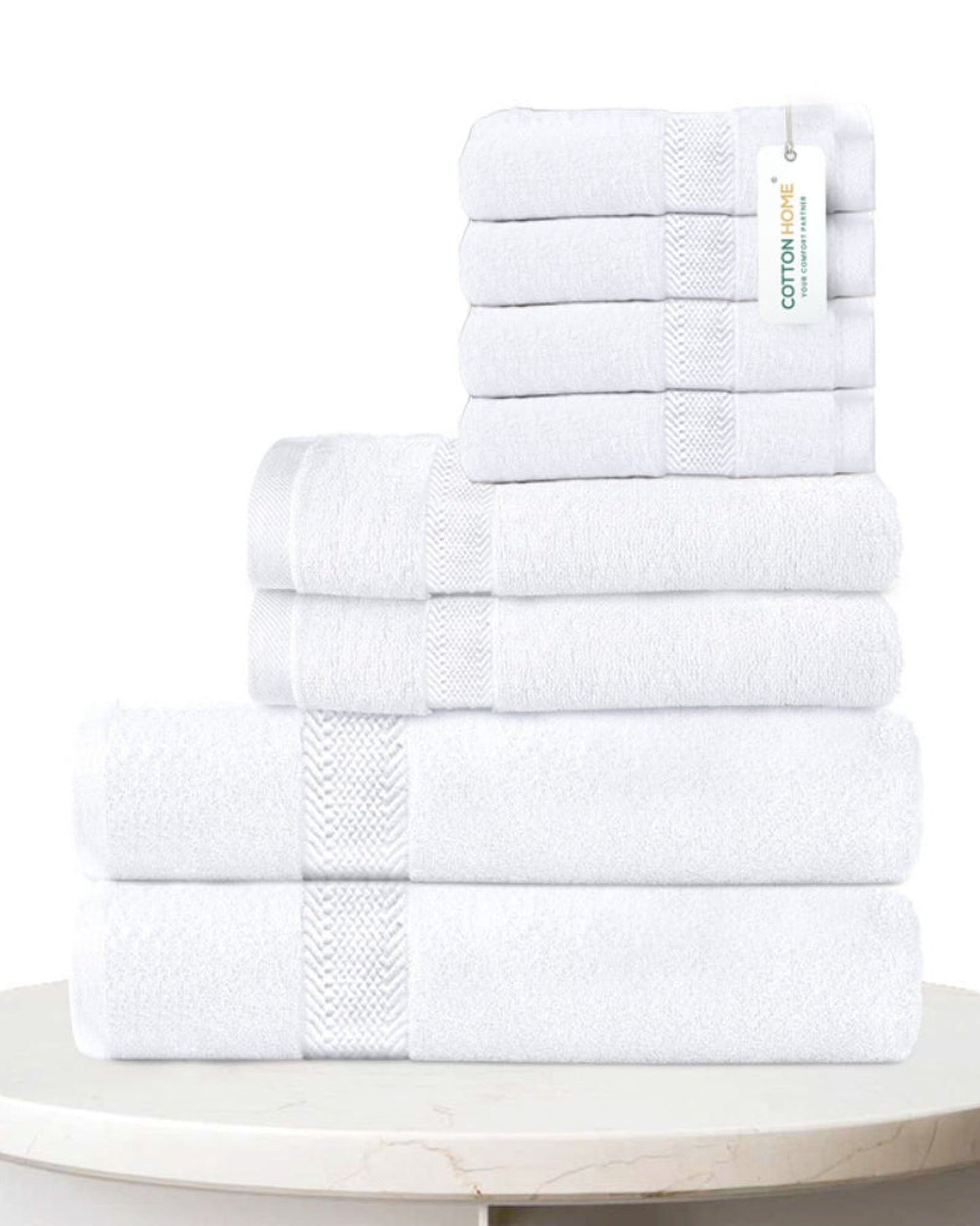 Cotton Home Towel Set 8Pc