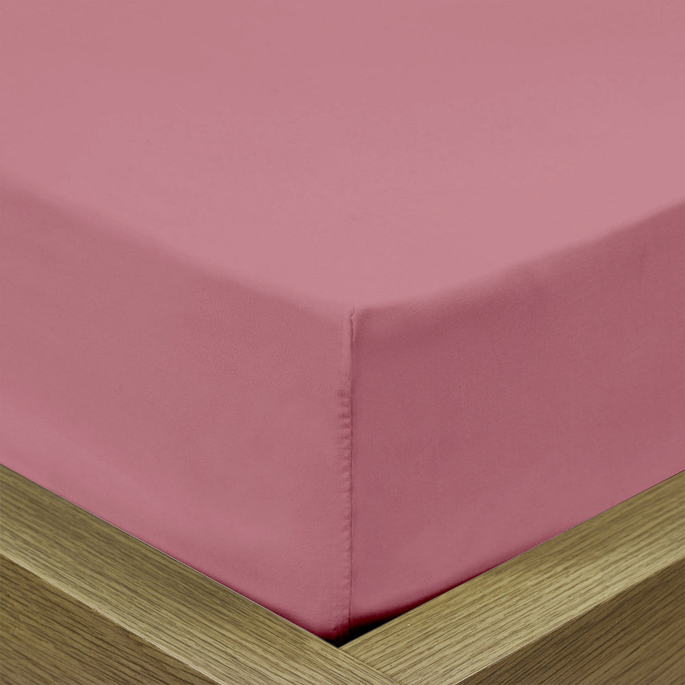 Cotton Home Fitted Sheet 1Pc Super Soft Muave