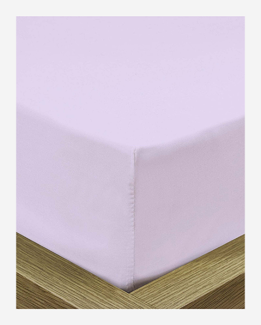 Cotton Home 1pc Fitted Sheet Super Soft Light Purple