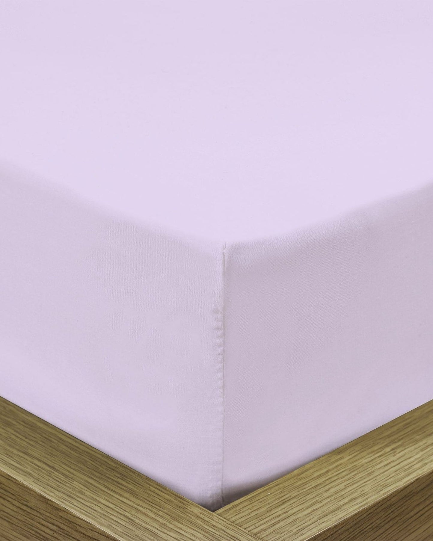 Cotton Home Fitted Sheet 1Pc Super Soft Light Purple