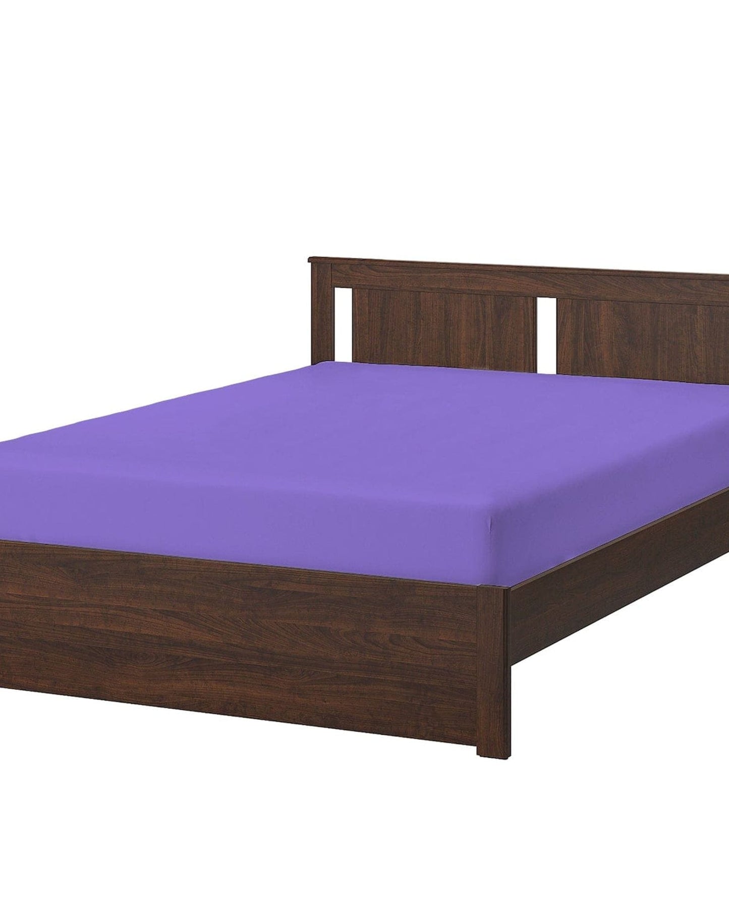 Cotton Home Fitted Sheet 1Pc Super Soft Purple