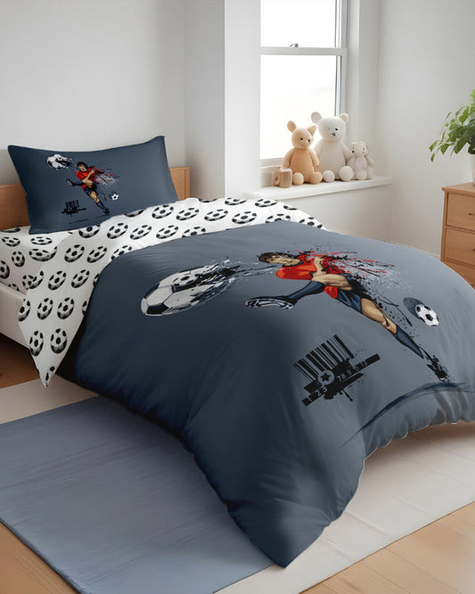 Cotton Home Kids 3-piece Duvet Cover Set Football