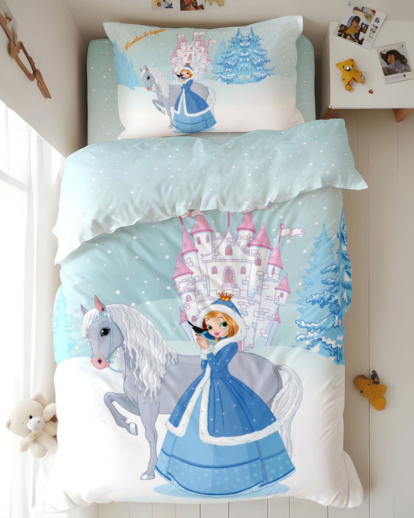 Cotton Home Kids Duvet Cover Set 3Pc Princess