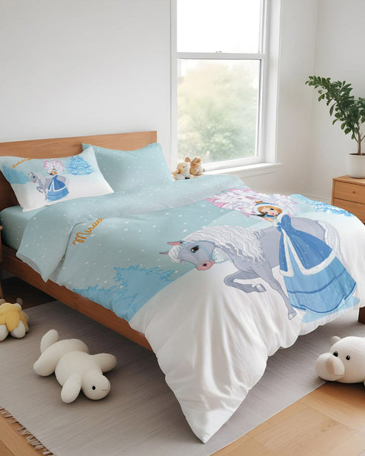 Cotton Home Kids Duvet Cover Set 4Pc Princess