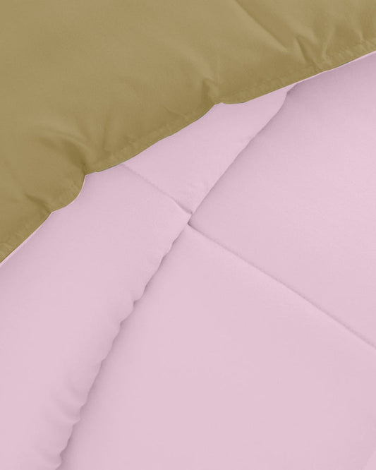 Cotton Home Adult 3-piece Set Reversible Comforter Pink