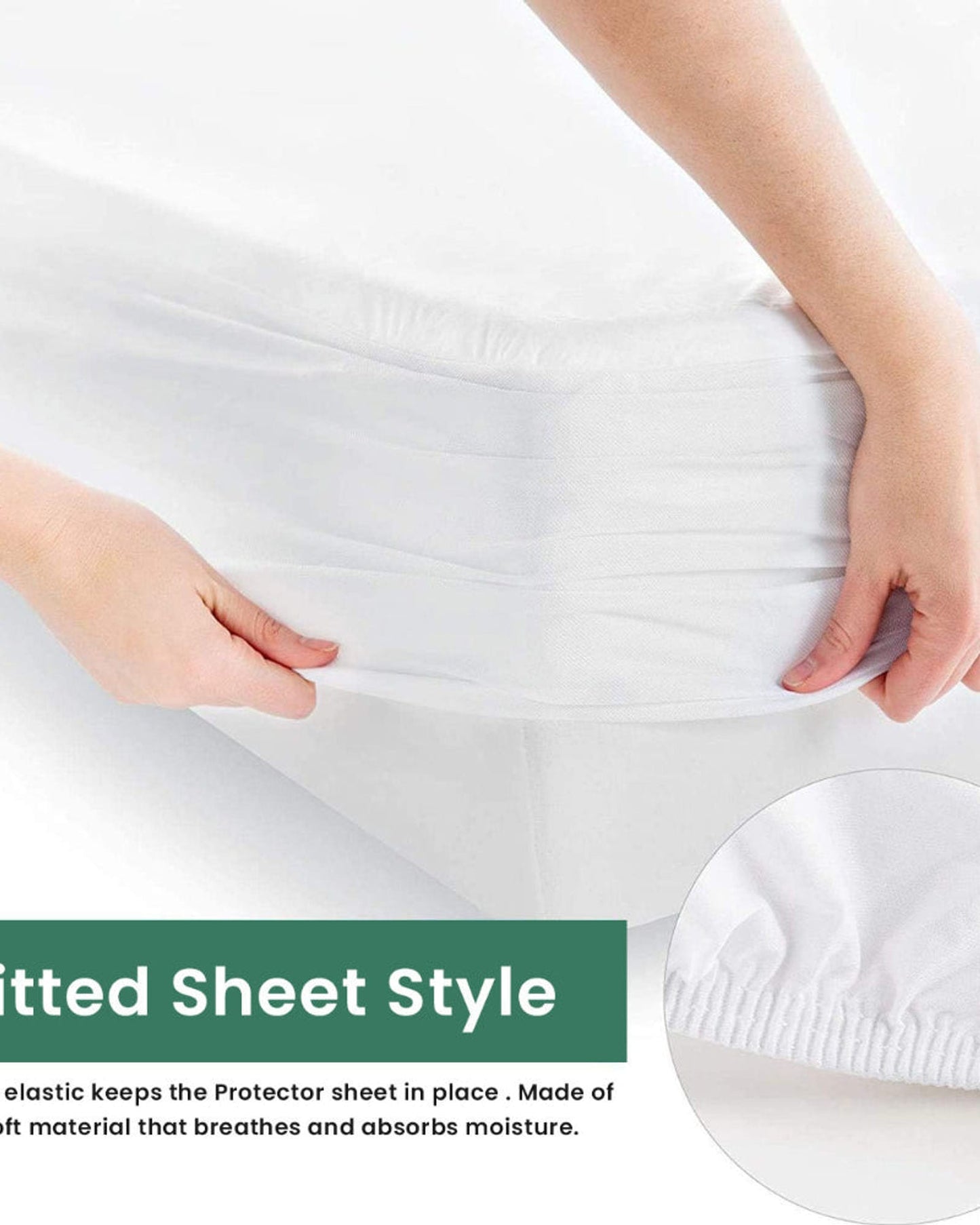 Cotton Home Mattress Protector Coral Fleece White
