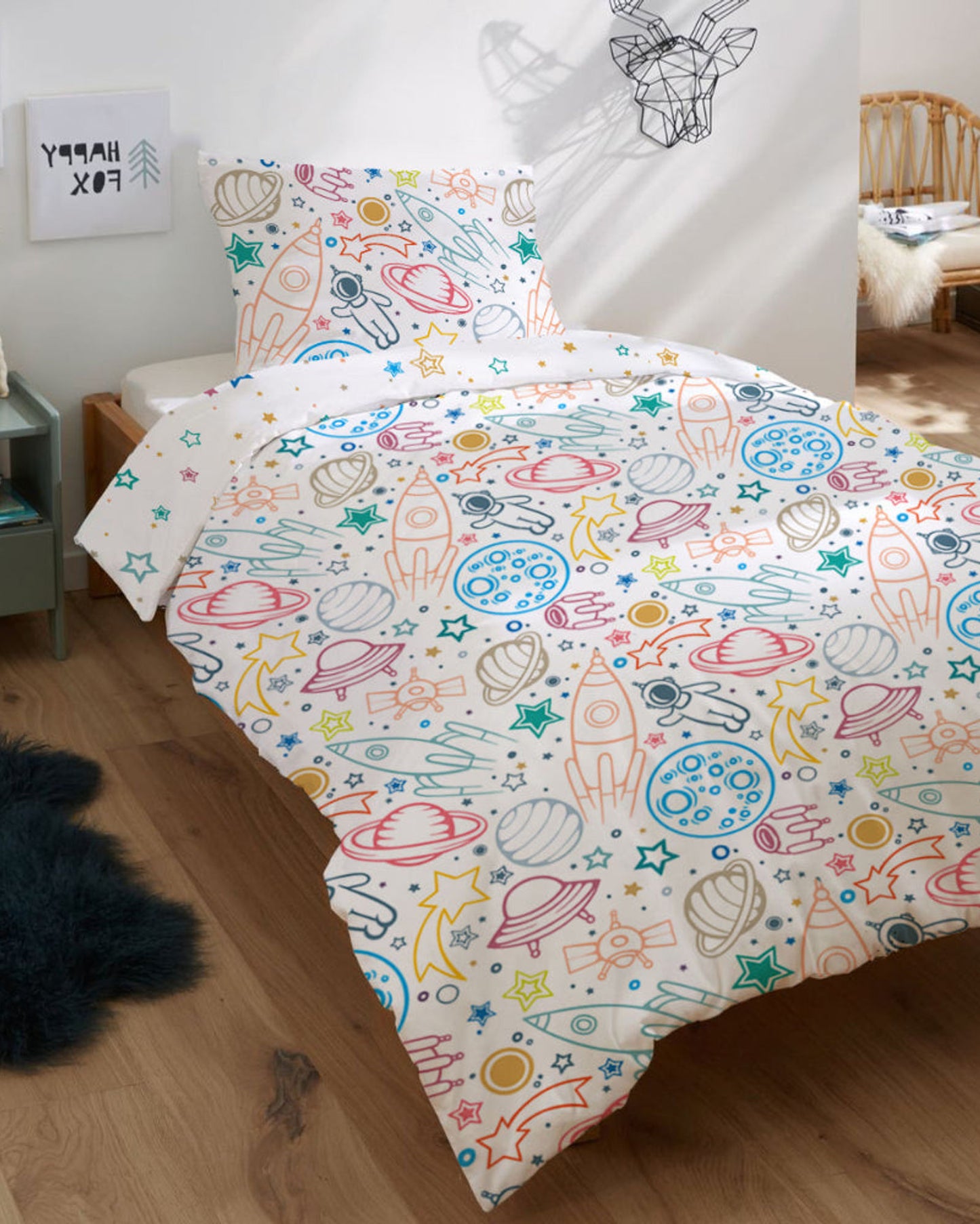 Cotton Home Comforter Set 2Pc Galaxy
