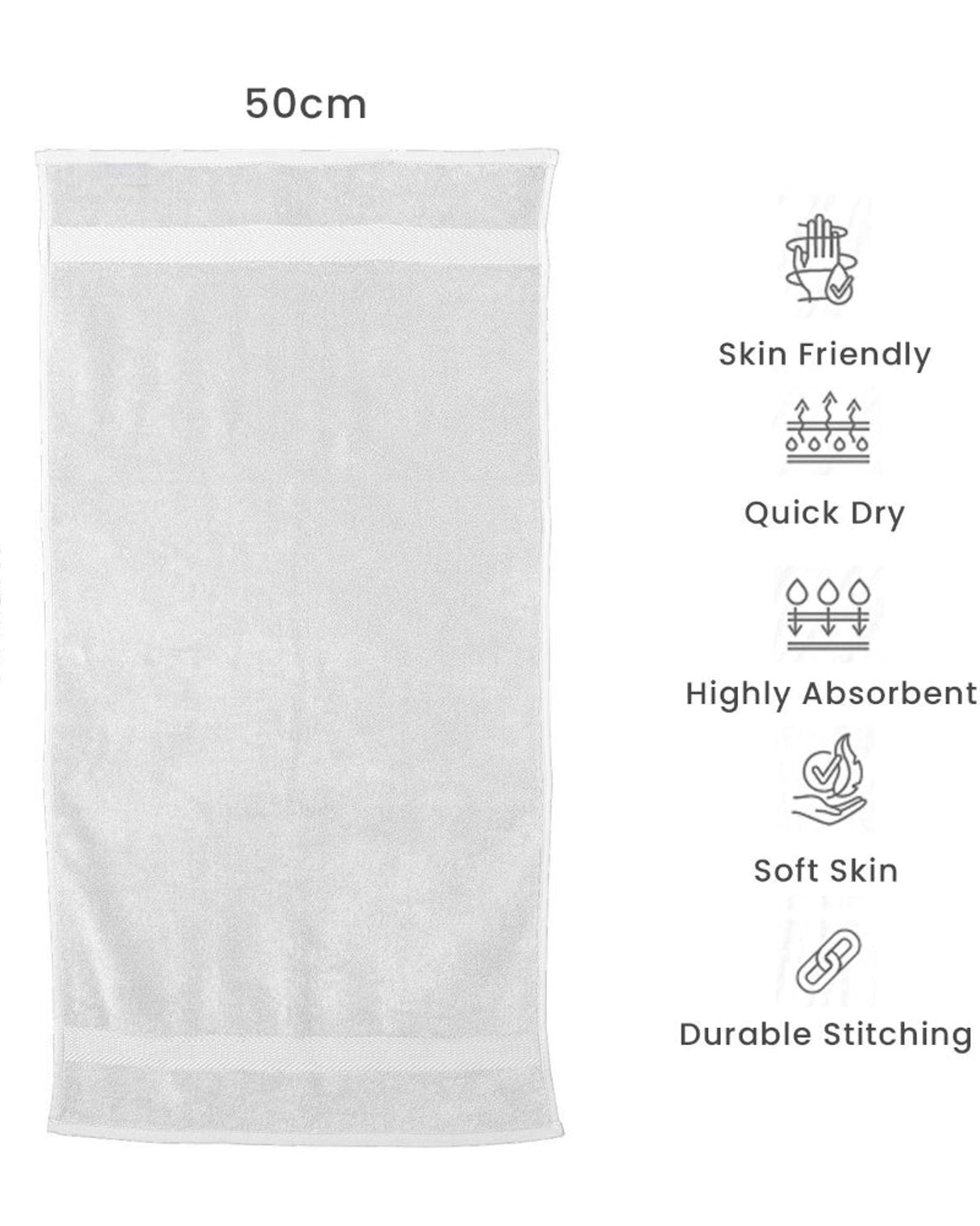 Cotton Home Hand Towel White