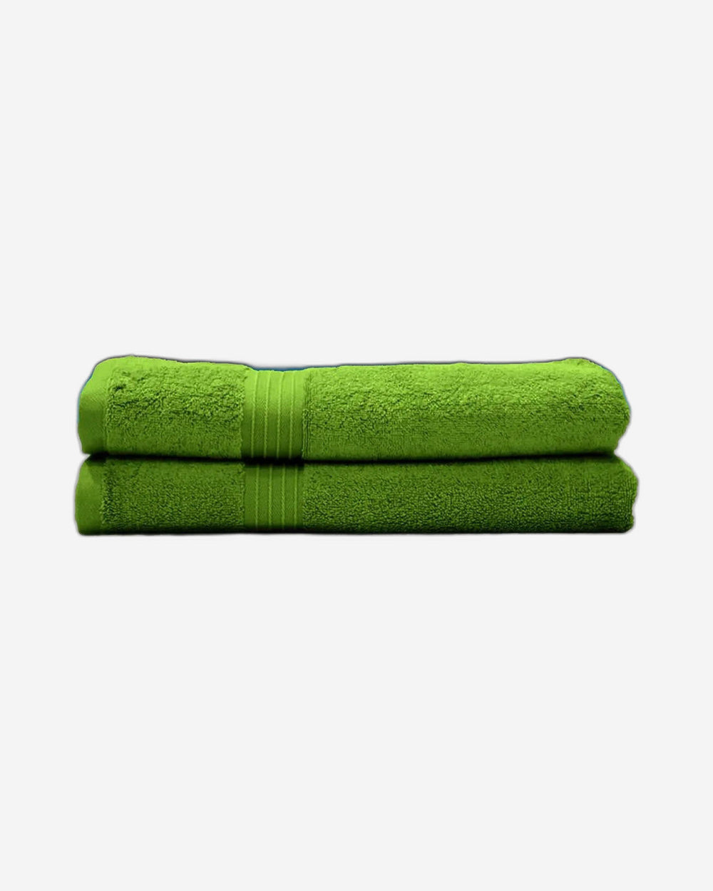 Cotton Home Bath Towel 2-piece Set Dark Green