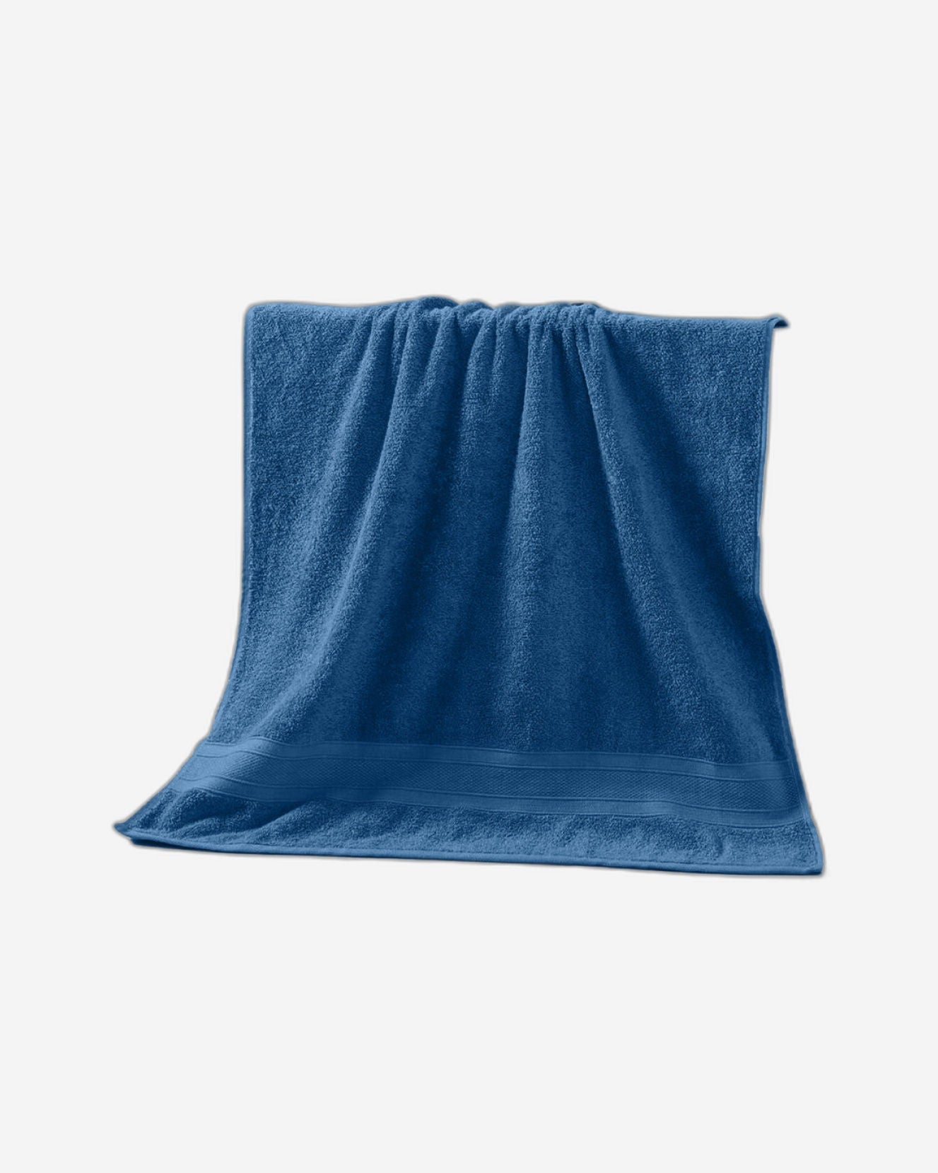 Cotton Home Bath Towel 2-piece Set Dark Blue