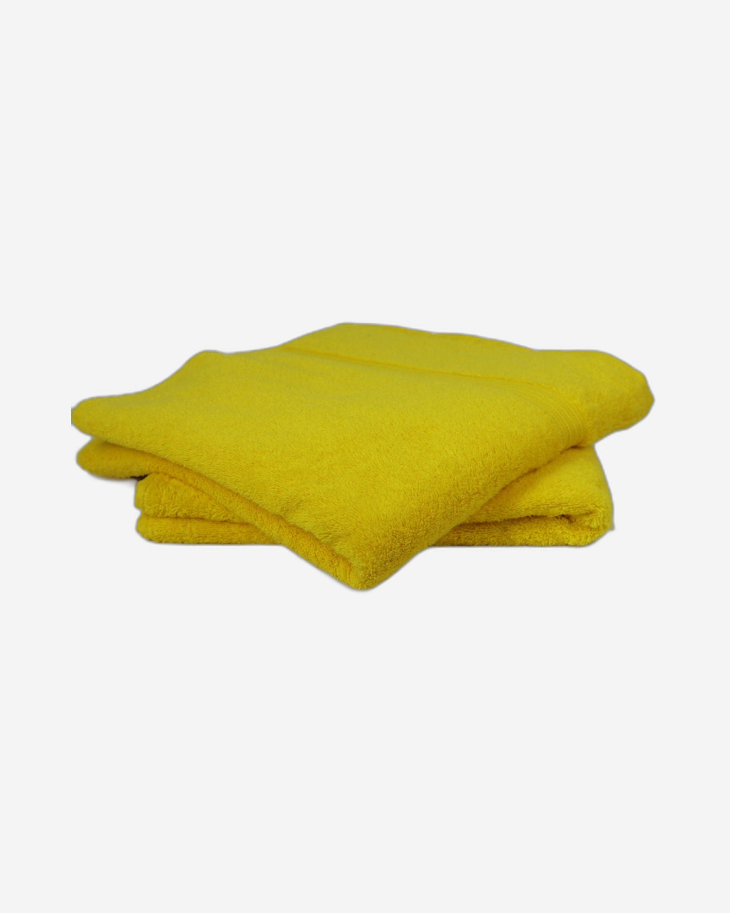 Cotton Home Bath Towel 2-piece Set Yellow