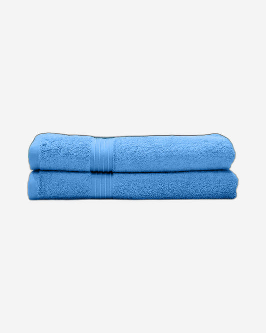 Cotton Home Bath Towel Set 2Pc Light Blue