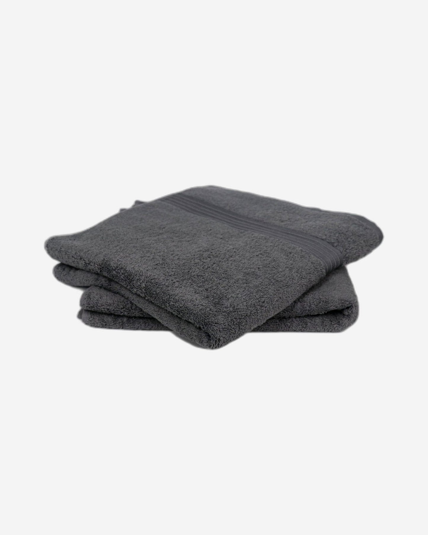 Cotton Home Bath Towel Set 2Pc Charcoal