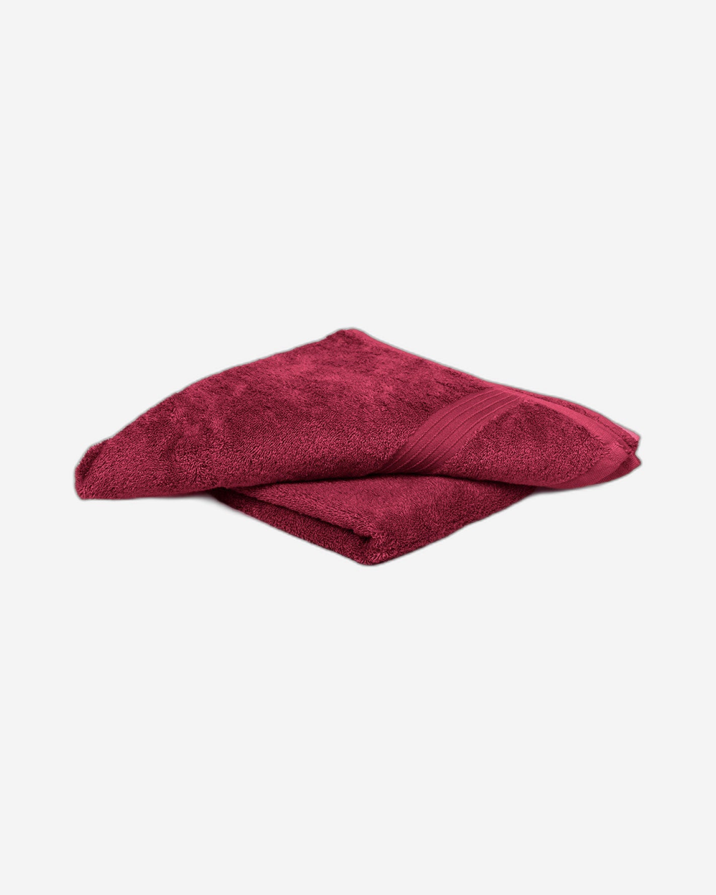 Cotton Home Bath Towel 2-piece Set Burgundy