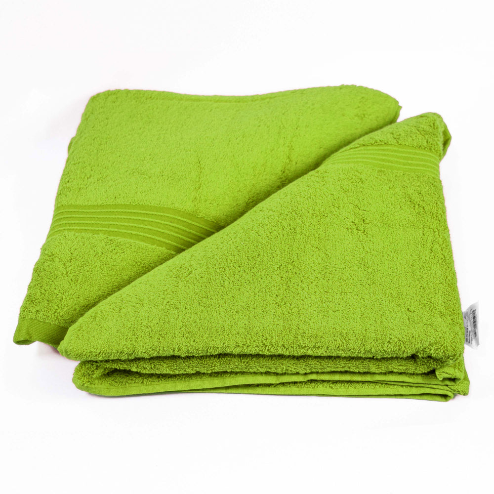 Cotton Home Bath Towel Set 2Pc Kiwi Green