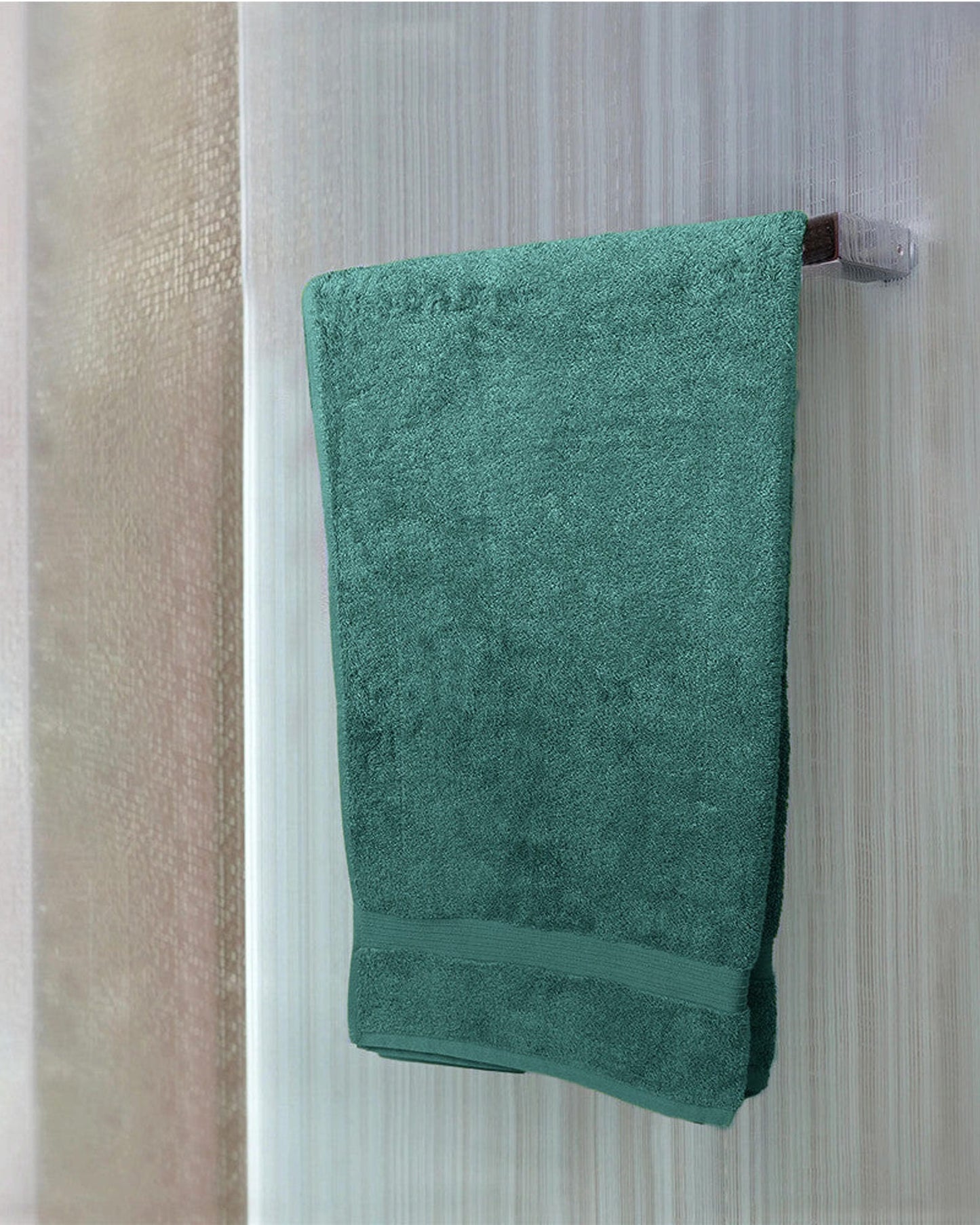 Cotton Home Bath Towel Set 2Pc Dark Mint