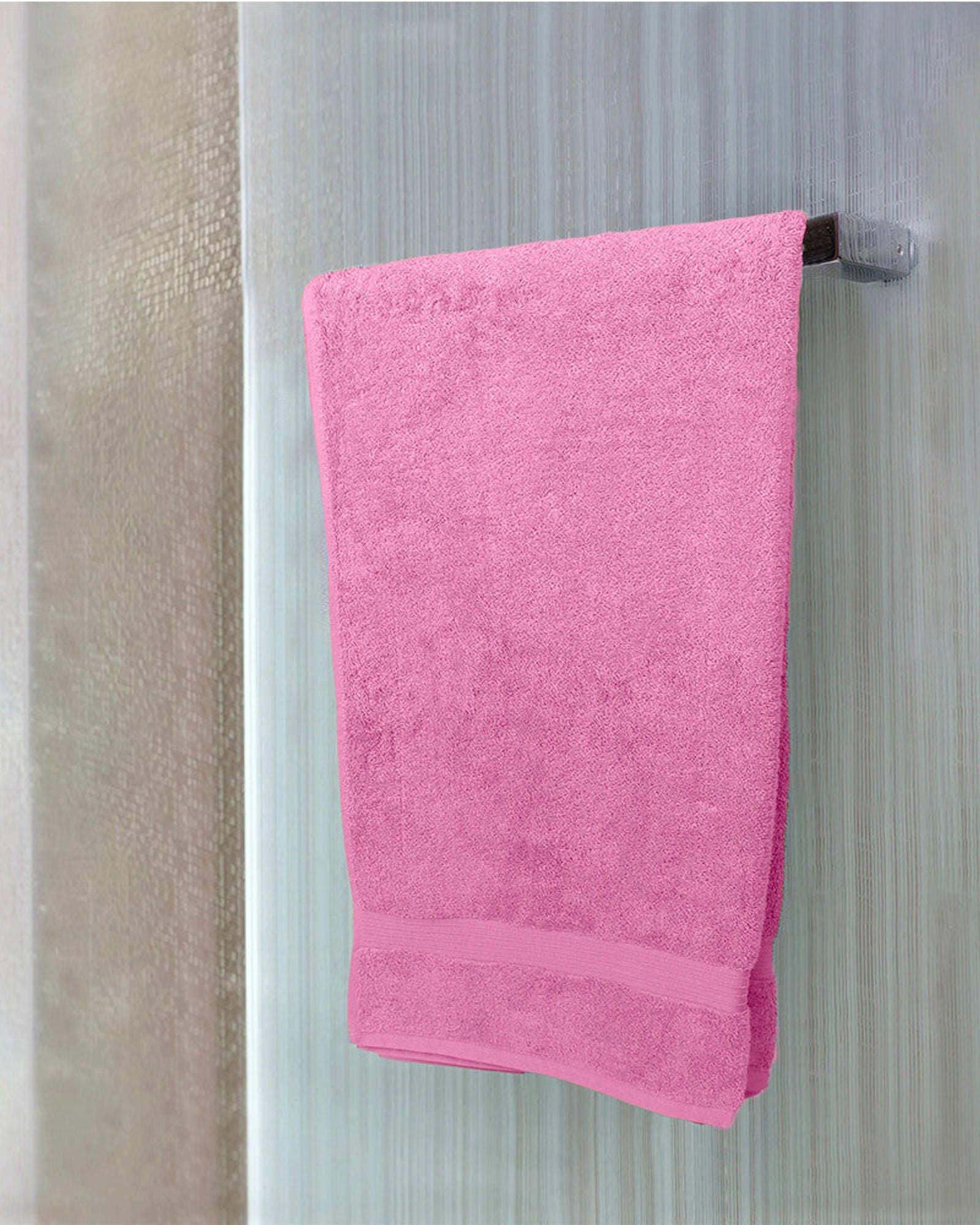 Cotton Home Bath Towel Set 2Pc Pink