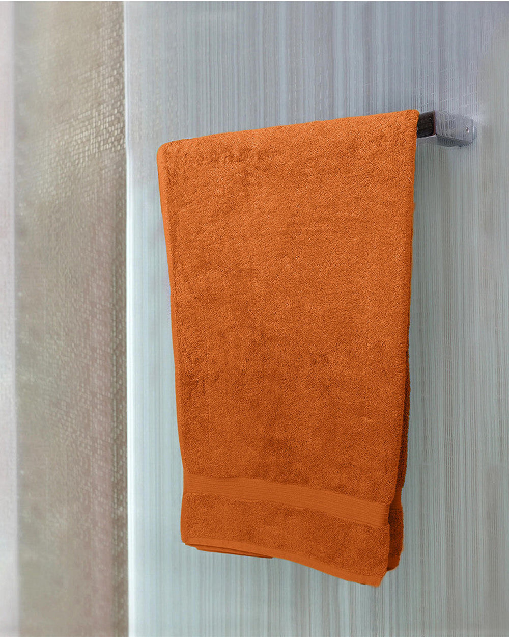 Cotton Home Bath Towel Set 2Pc Orange