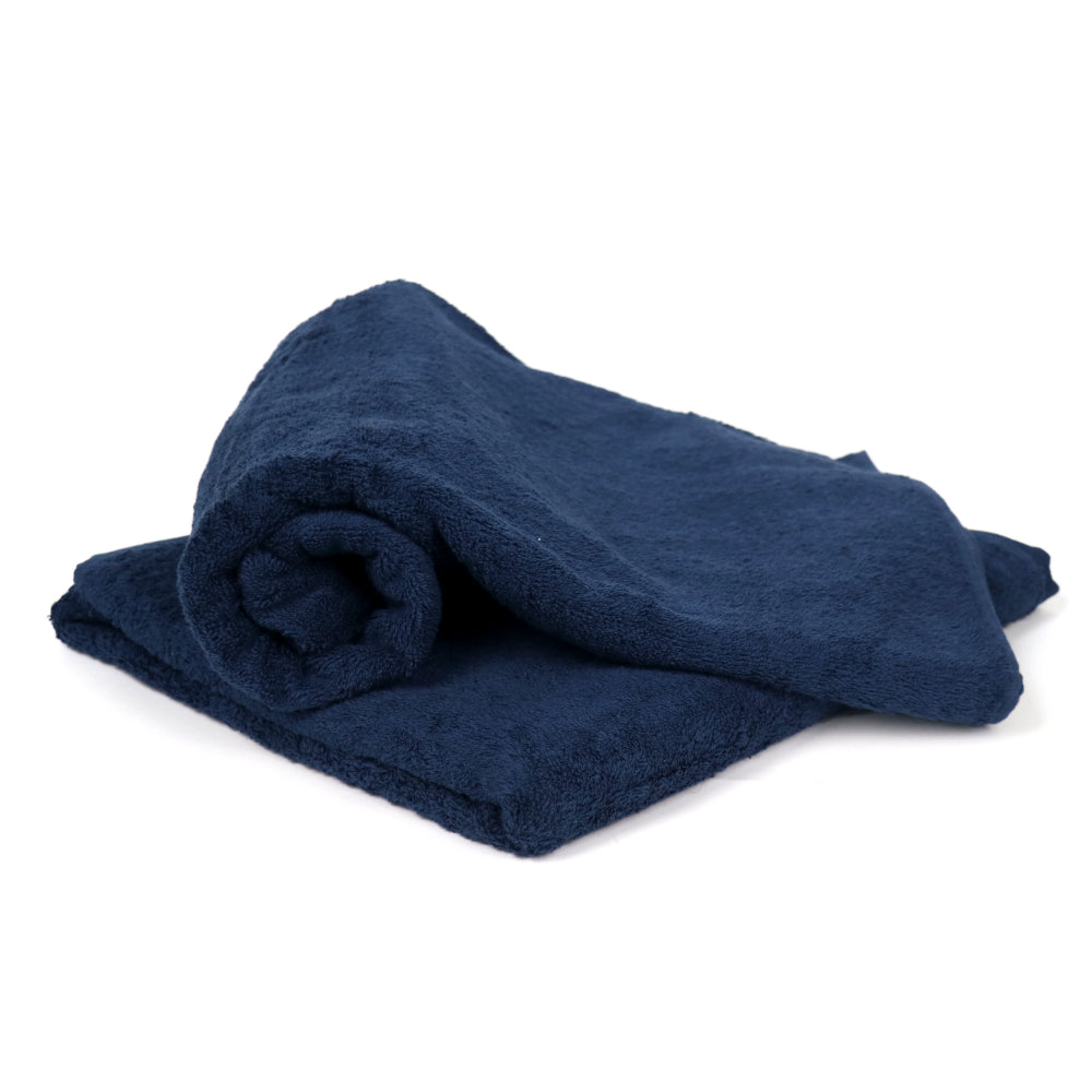 Cotton Home Bath Towel Set 2Pc Navy Blue
