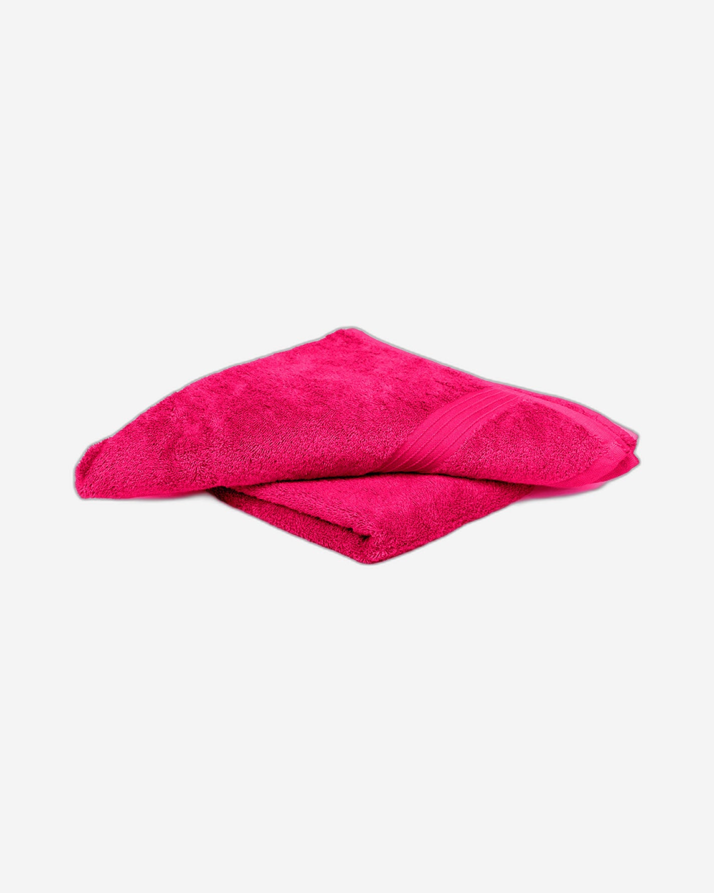 Cotton Home Bath Towel 2-piece Set Fuscia