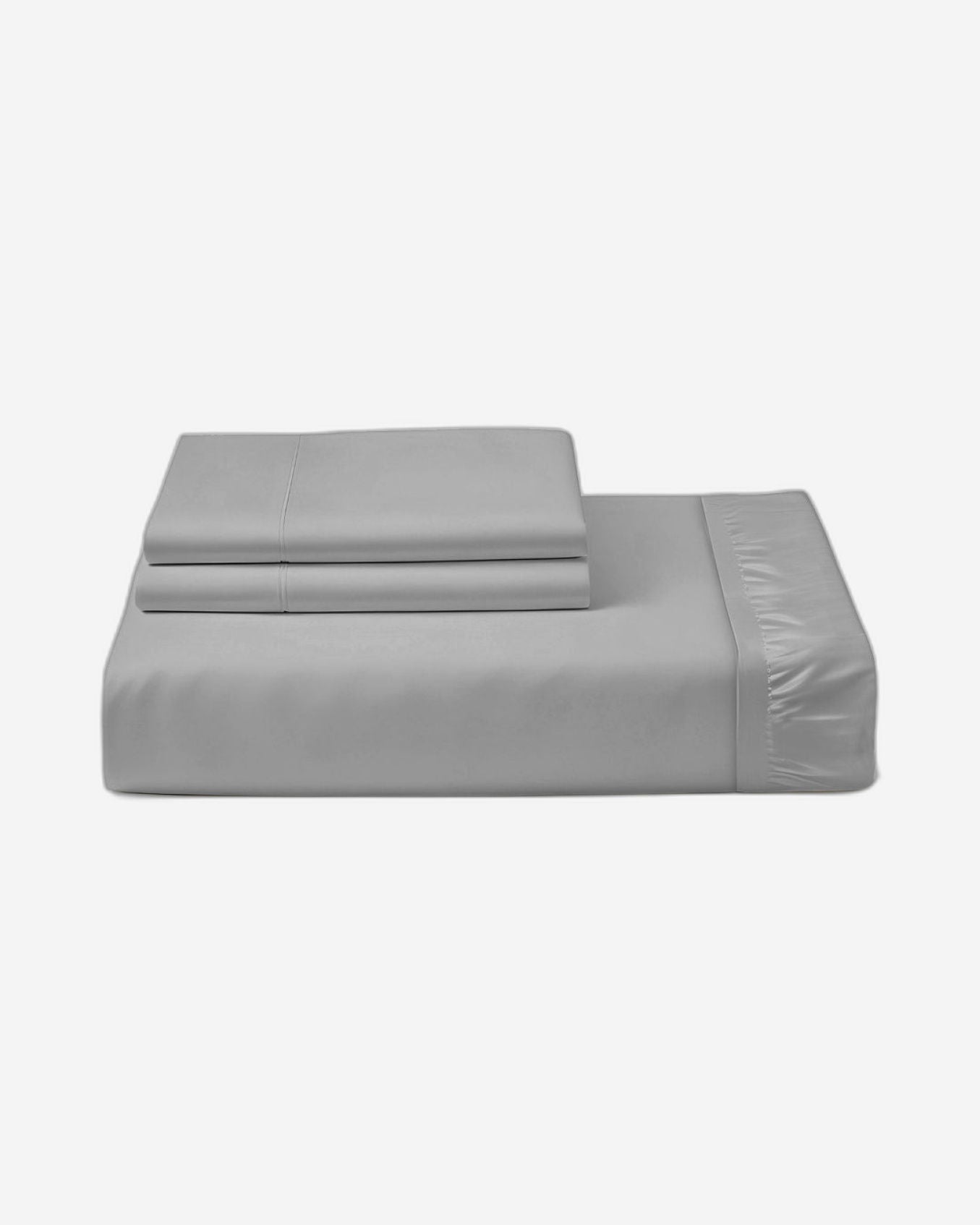 Cotton Home 3-piece Super Soft Fitted Sheet Set Silver