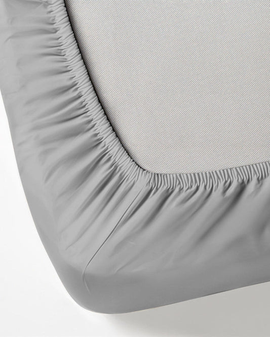 Cotton Home Fitted Sheet Set 3Pc Super Soft Grey