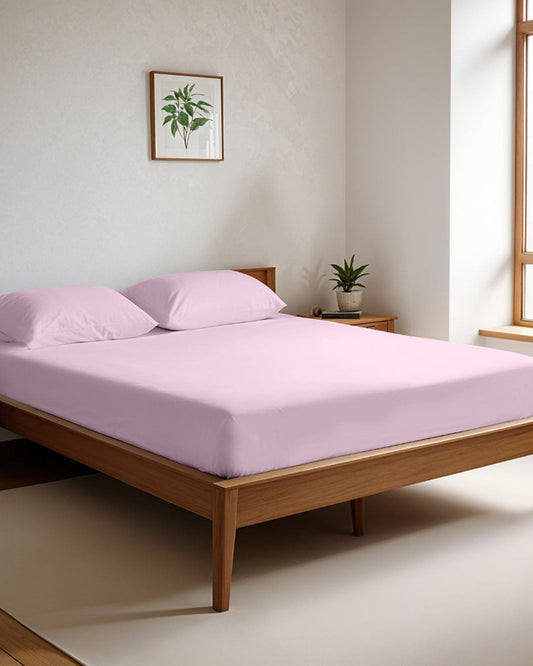 Cotton Home Fitted Sheet Set 3Pc Super Soft Pink