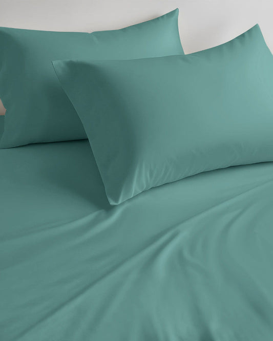 Cotton Home Fitted Sheet Set 3Pc Super Soft Teal