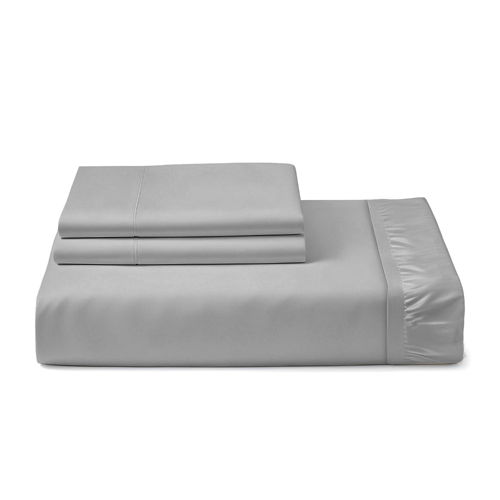 Cotton Home Fitted Sheet Set 3Pc Super Soft Grey