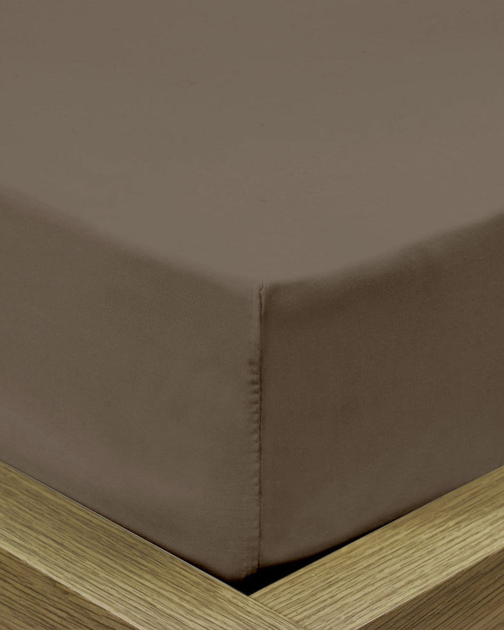 Cotton Home Fitted Sheet Set 3Pc Super Soft Chocolate Brown