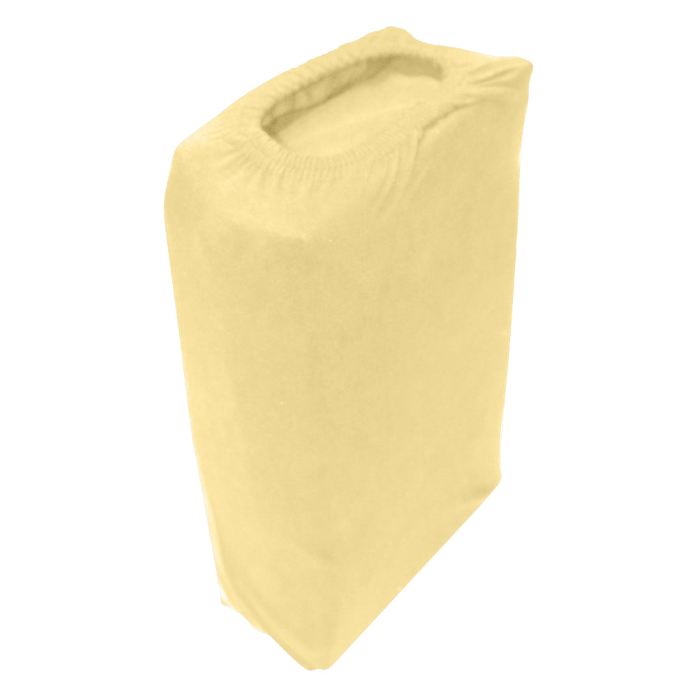 Cotton Home Jersey 1-piece Fitted Sheet Yellow