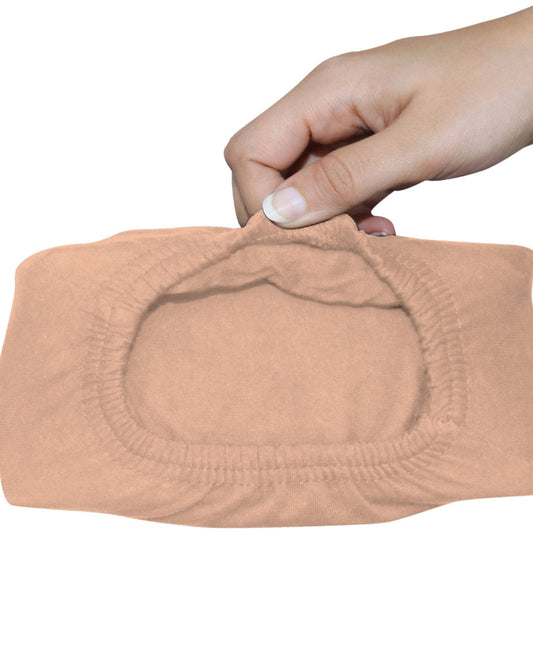 Cotton Home Fitted Sheet 1Pc Jersey Beige