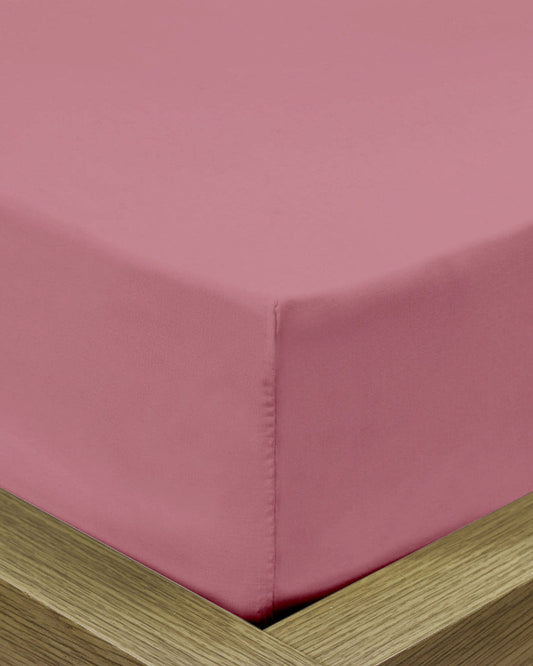 Cotton Home Fitted Sheet 1Pc Super Soft Muave