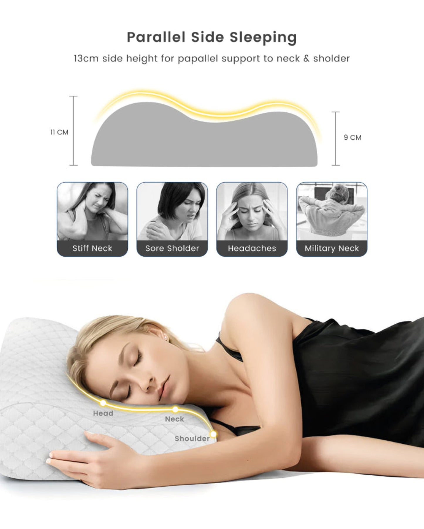 Cotton Home Pillow Classic Breatheasy White