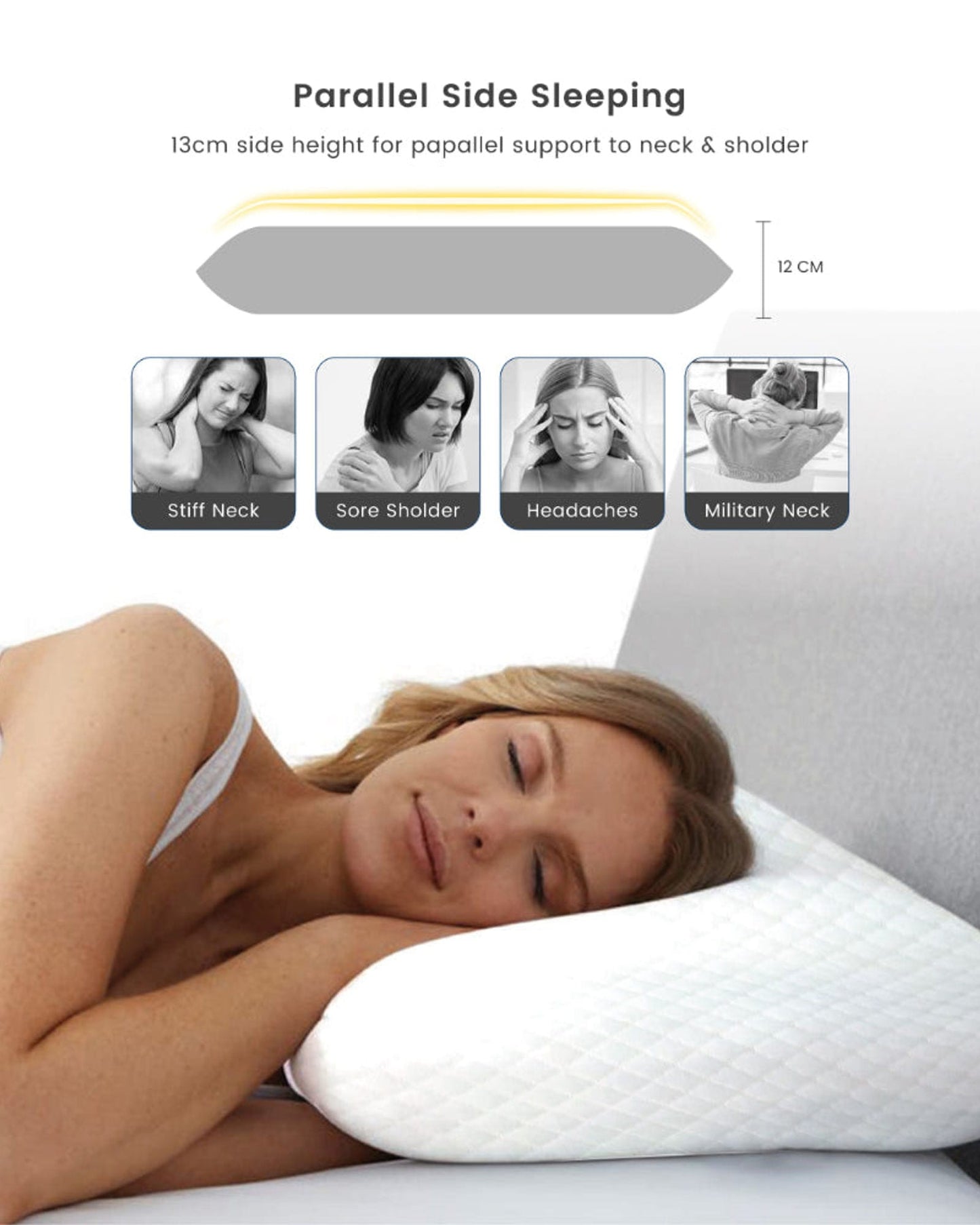 Cotton Home Pillow Classic Breatheasy White