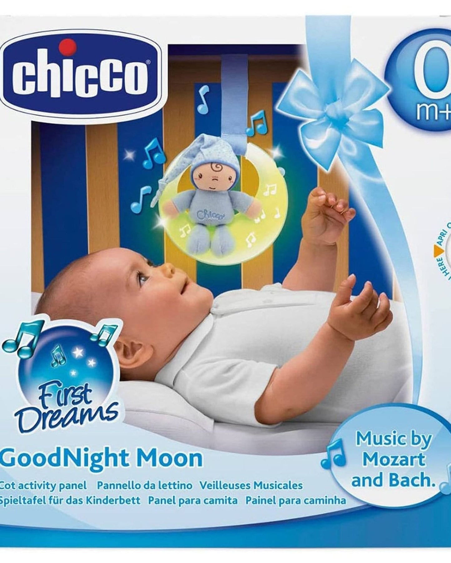 CHICCO GOODNIGHT MOON COT PANEL 0M+ BLUE