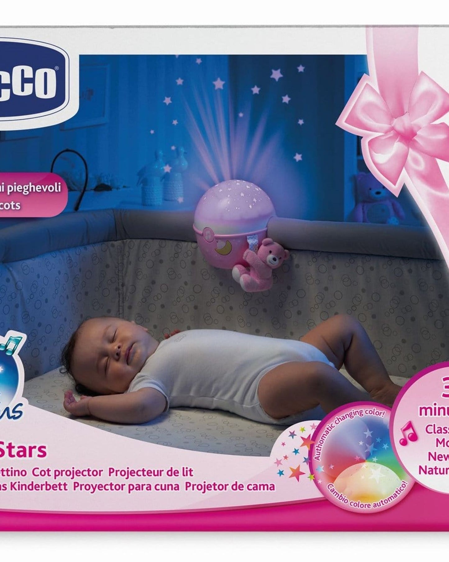 CHICCO NEXT2 STARS PROJECTOR - PINK