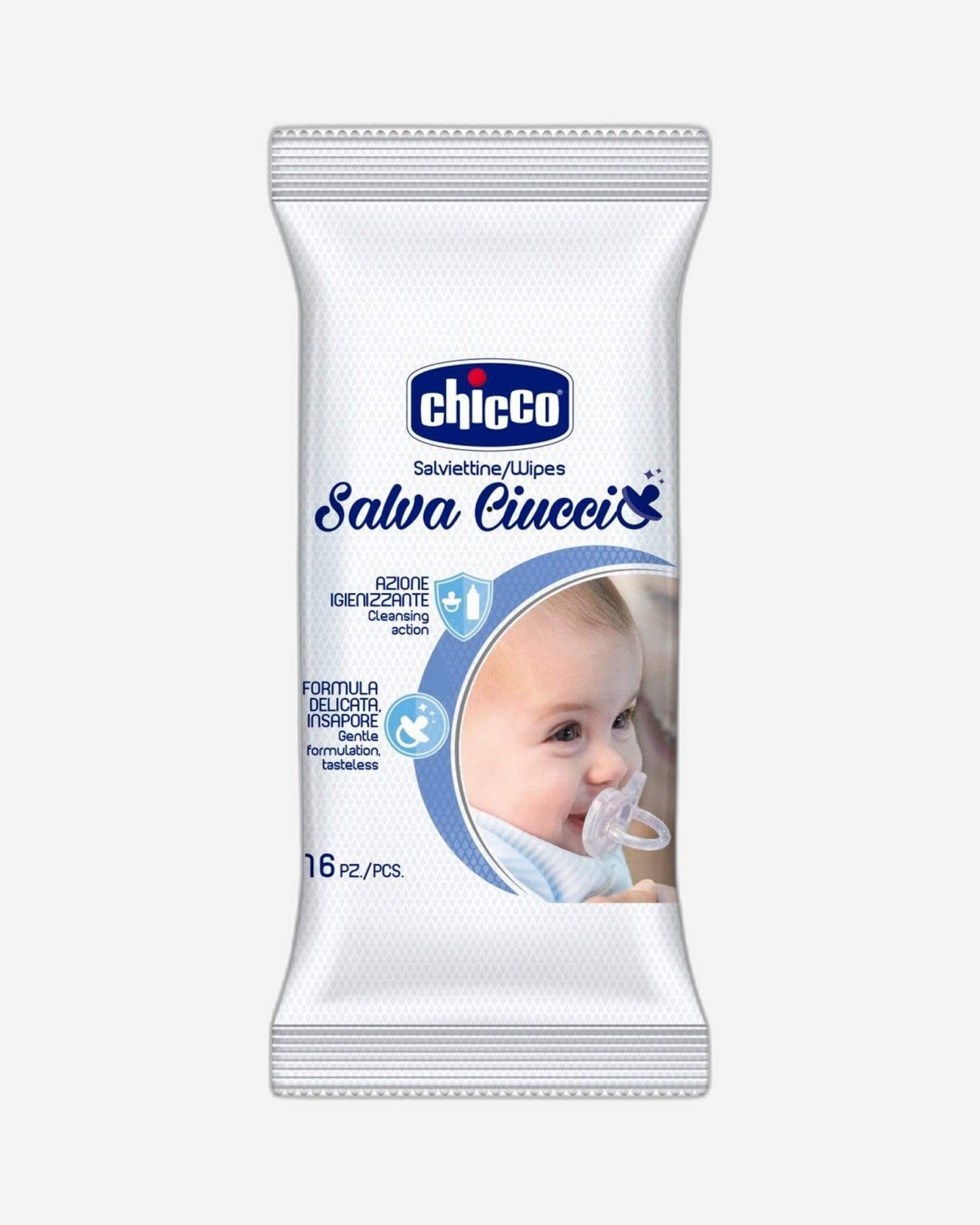 Chicco 16 Pieces Cleansing Wipes for Soother - CH07921