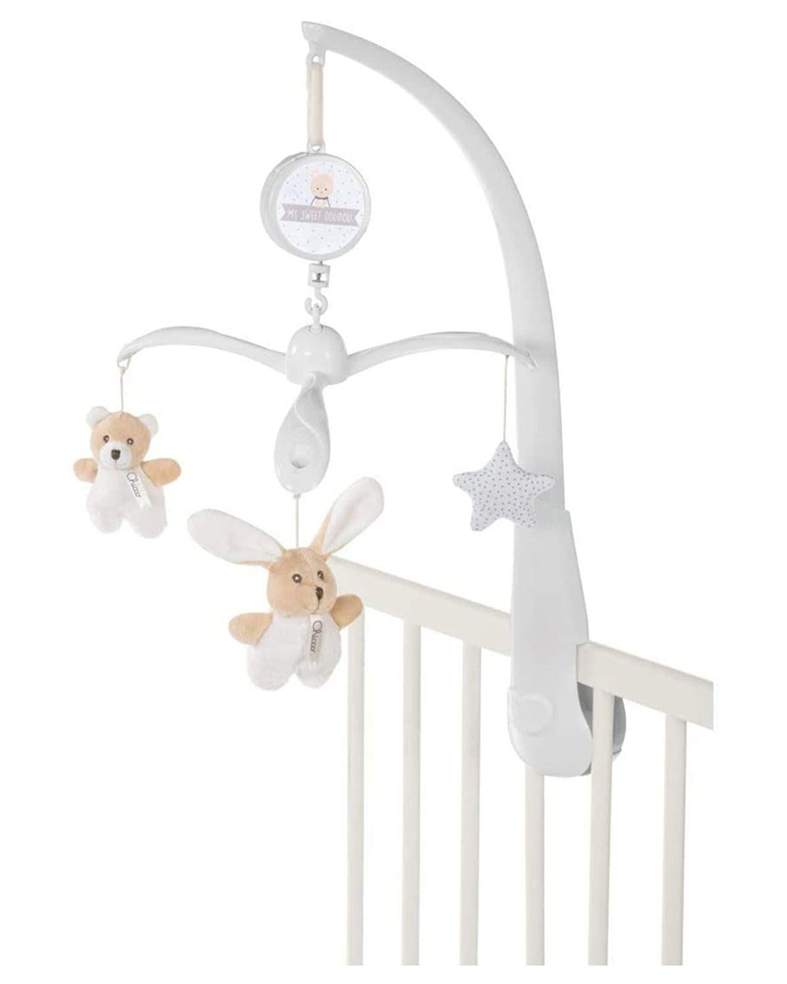 CHICCO TEDDY BEAR & BUNNY COT MOBILE 0M+