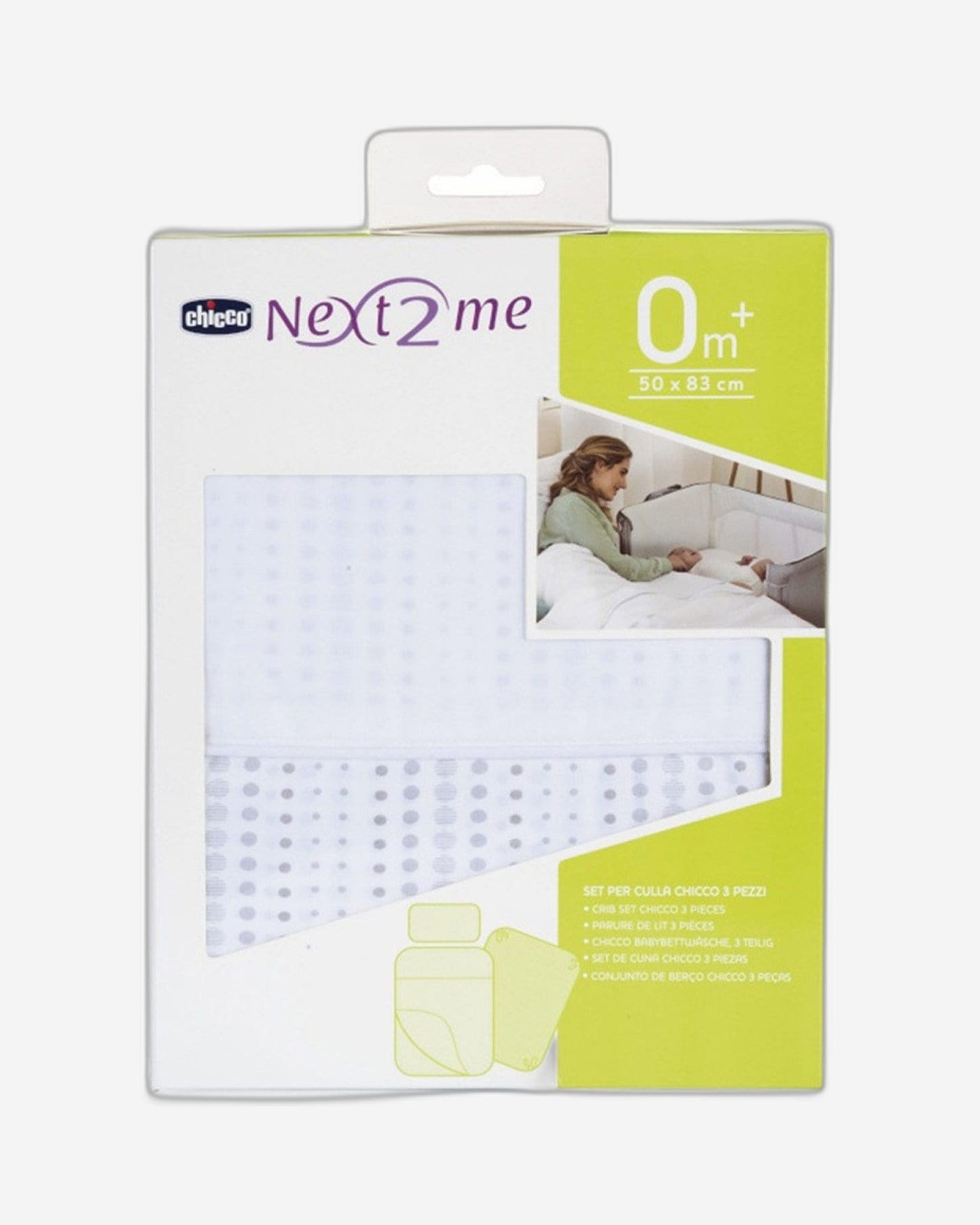 CHICCO CRIB SET 2 PCS FITTED SHEETS FOR NEXT2ME AIR/MAGIC AIR