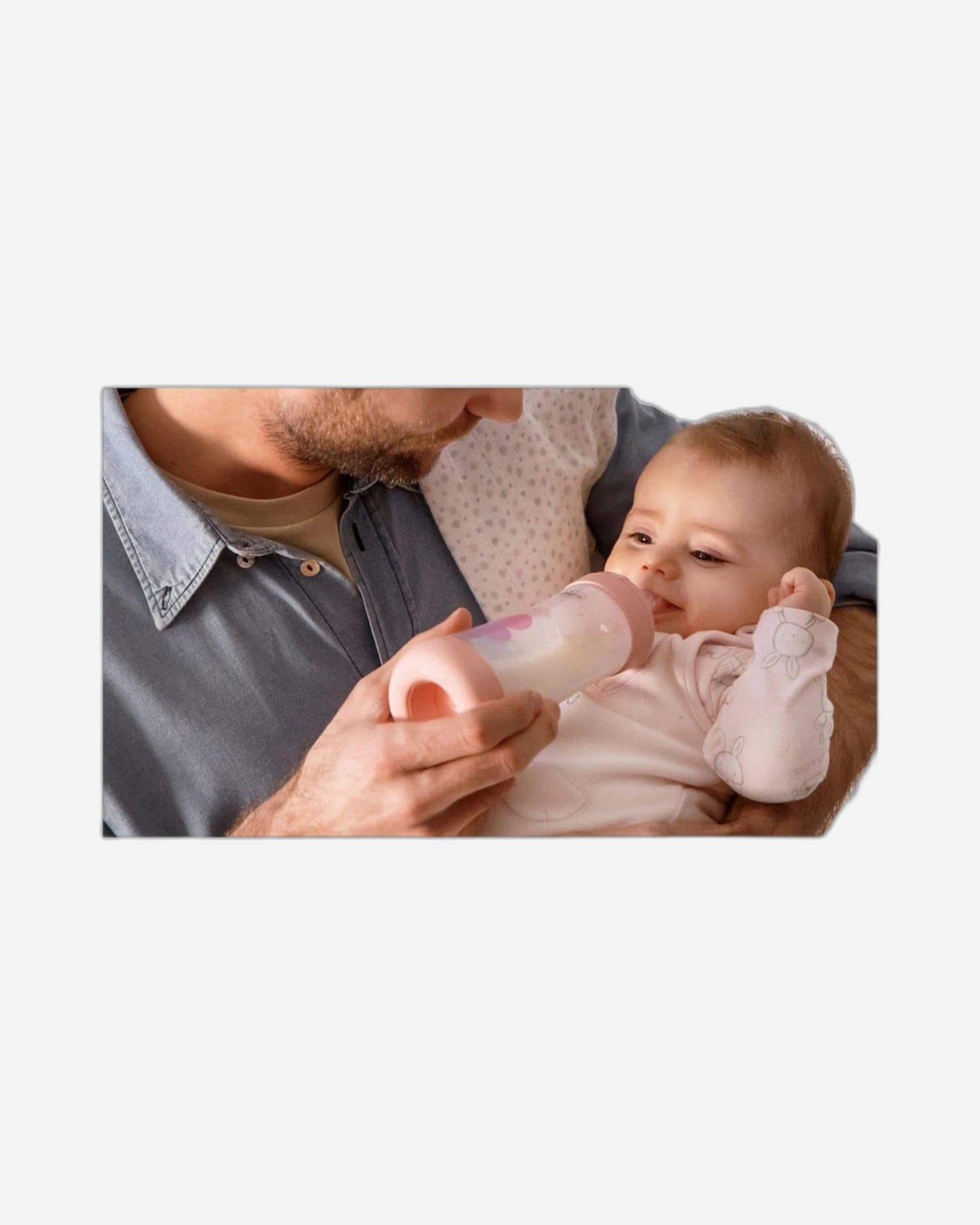 CHICCO PERFECT 5 FEEDING BOTTLE 240ML MEDIUM FLOW 2M+ SILICONE BLUE
